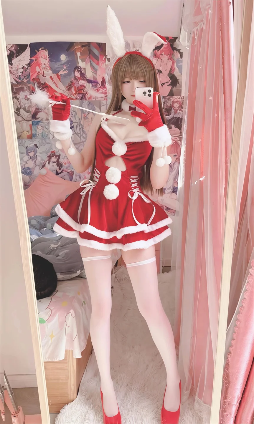 习呆呆_No_157_25_12_23_バニーサンタ_圣诞_18P,2V_35MB tg@simisebaisi 【丝足阁】001.webp